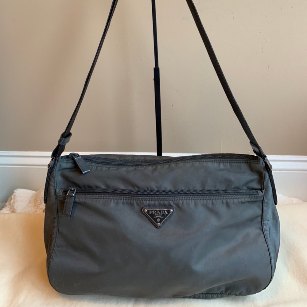 Prada Tessuto Nylon Shoulder  Bag